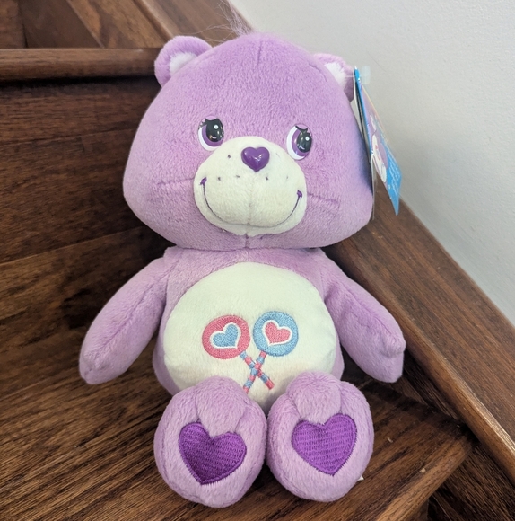 Care Bears Purple and White Stuffed Animal Plush - Picture 4 of 10